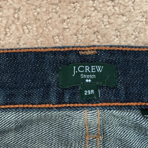 J Crew 29R x 32” Stretch Bootcut Dark Wash Jean EUC - Picture 3 of 6